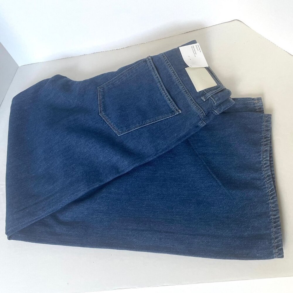 DL1961 Isabel Pleated Mid Rise Wide Leg Jeans Womens 28 North Beach Blue - Picture 10 of 11